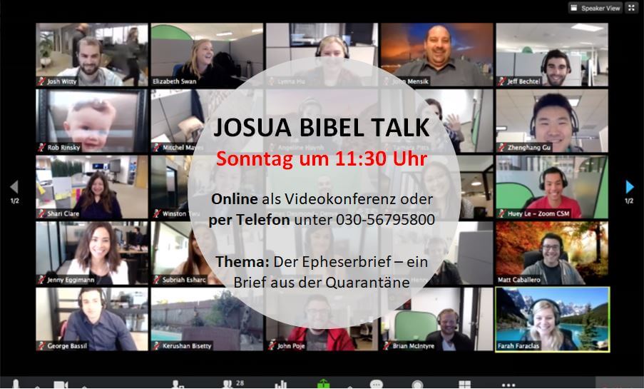 Themenbild Josua Bibel Talk